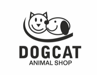 Projekt graficzny logo dla firmy online dogcat